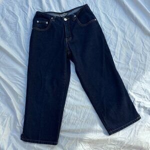 Vintage AC-3998 Capris Dark Denim High Waist - XS
